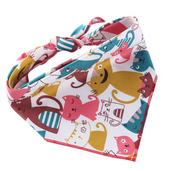 Cat saliva towel scarf small pet dog triangle scarf