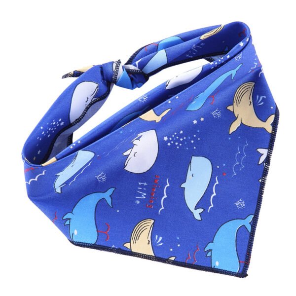 Cat saliva towel scarf small pet dog triangle scarf