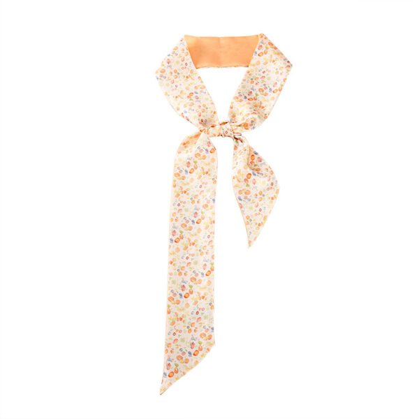 6*125 China Suzhou Silk Silk Scarf Headband Tie Bag Ribbon Decoration Streamer Long Silk Scarf Silk Belt light Floral Style