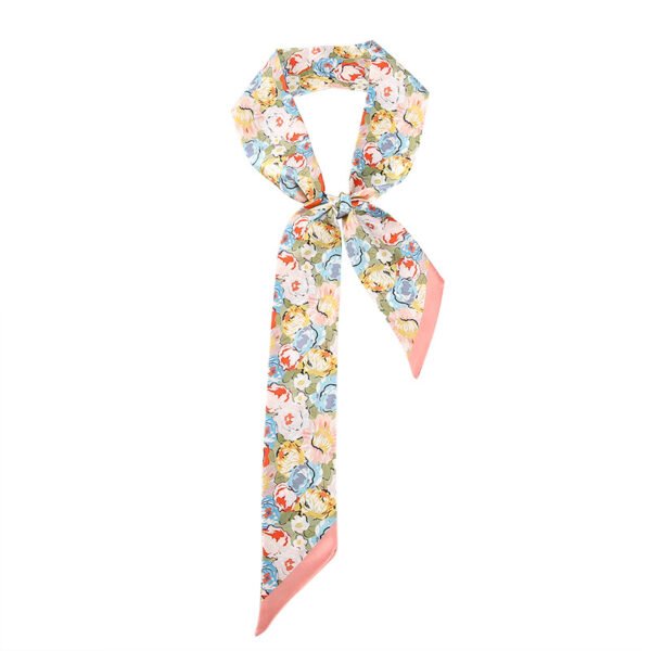 6*125 China Suzhou Silk Silk Scarf Headband Tie Bag Ribbon Decoration Streamer Long Silk Scarf Silk Belt Floral Style