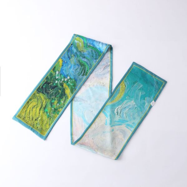 16*145cm China Suzhou mulberry silk scarf thin narrow ribbon silk scarf long silk scarf handbag decorative silk scarf belt silk scarf