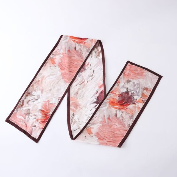 16*145cm China Suzhou mulberry silk scarf thin narrow ribbon silk scarf long silk scarf handbag decorative silk scarf belt silk scarf