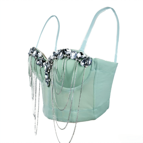 Camisole top, premium herringbone corset is worn outside